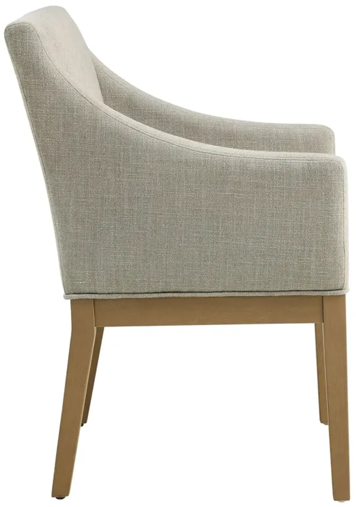 Alton Fabric Upholstered Dining Armchair by Modway Linen Natural