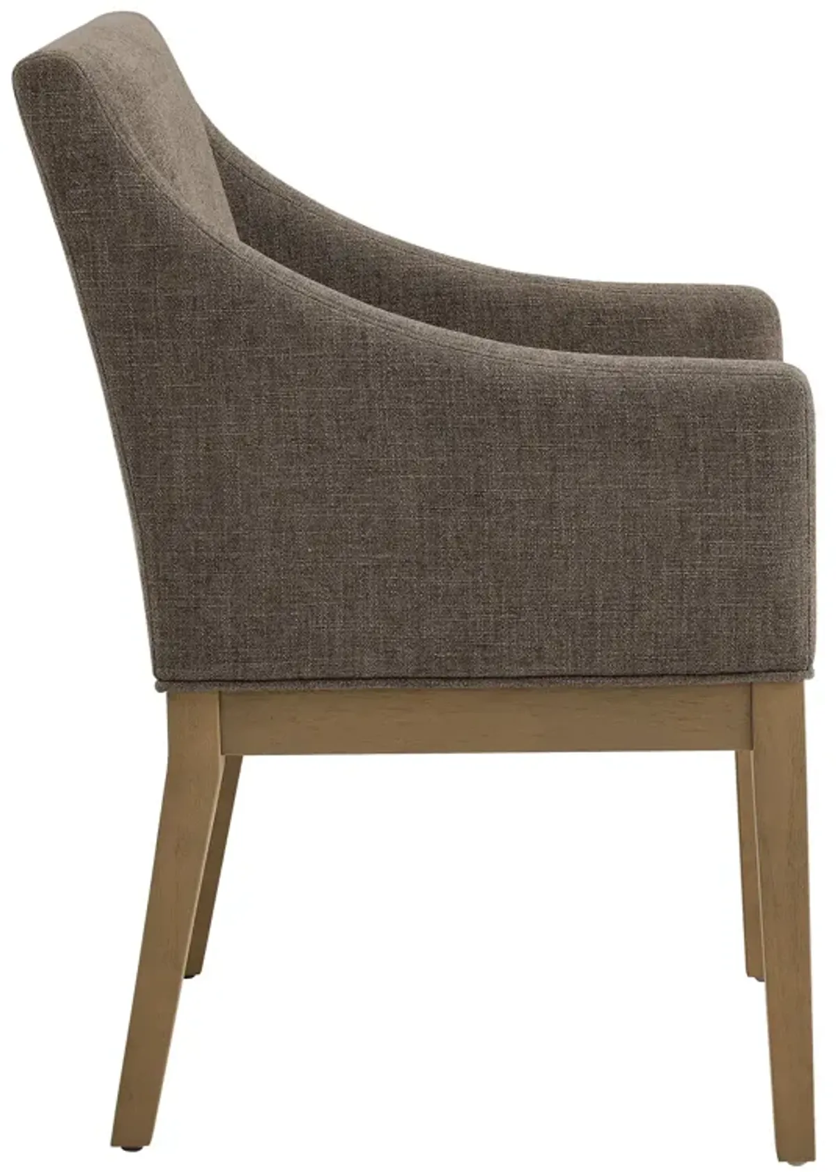 Alton Fabric Upholstered Dining Armchair by Modway Mocha Natural