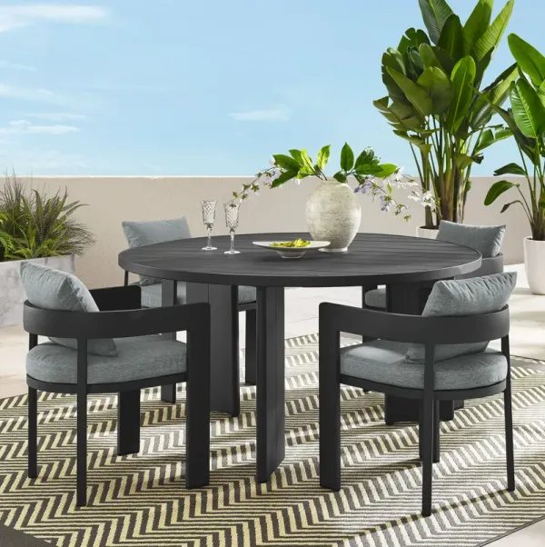 Tahoe 5-Piece Outdoor Patio Aluminum Dining Set by Modway