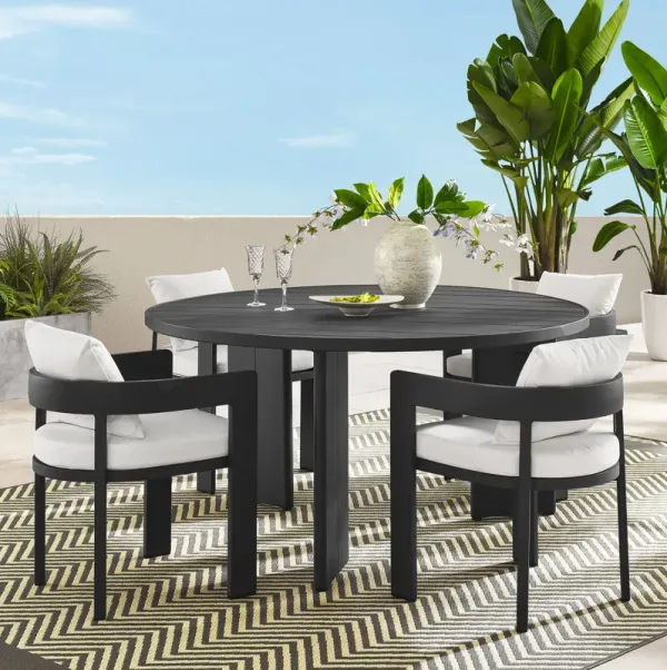 Tahoe 5-Piece Outdoor Patio Aluminum Dining Set by Modway