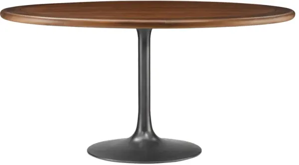 Lippa Round 60" Dining Table by Modway Solid Wood / Black Walnut