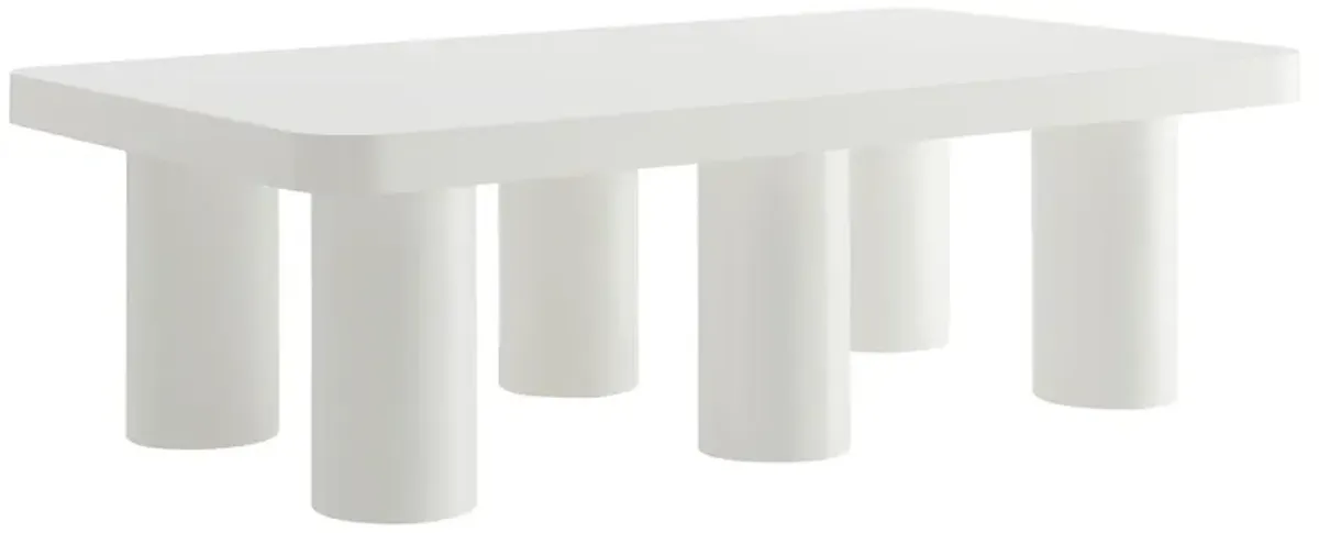 Cleo 54” Rectangular Coffee Table by Modway White