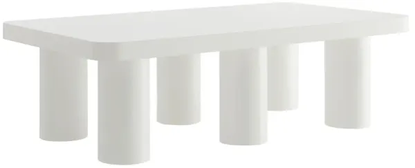 Cleo 54” Rectangular Coffee Table by Modway White