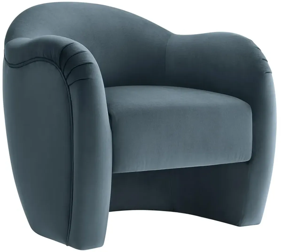 Compose Performance Velvet Accent Chair by Modway Cadet Blue