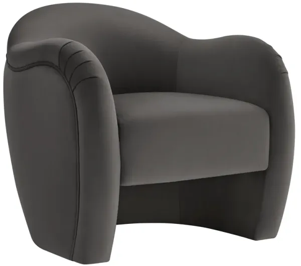 Compose Performance Velvet Accent Chair by Modway Storm Gray