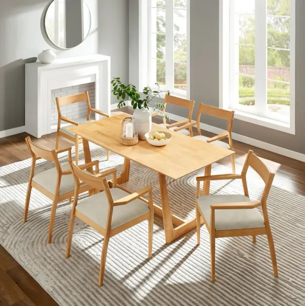 Solara 7-Piece Wood Dining Set by Modway