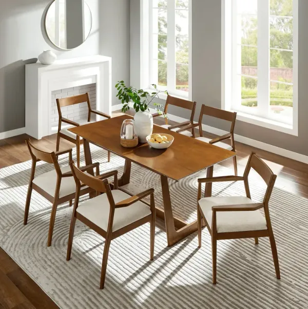 Solara 7-Piece Wood Dining Set by Modway