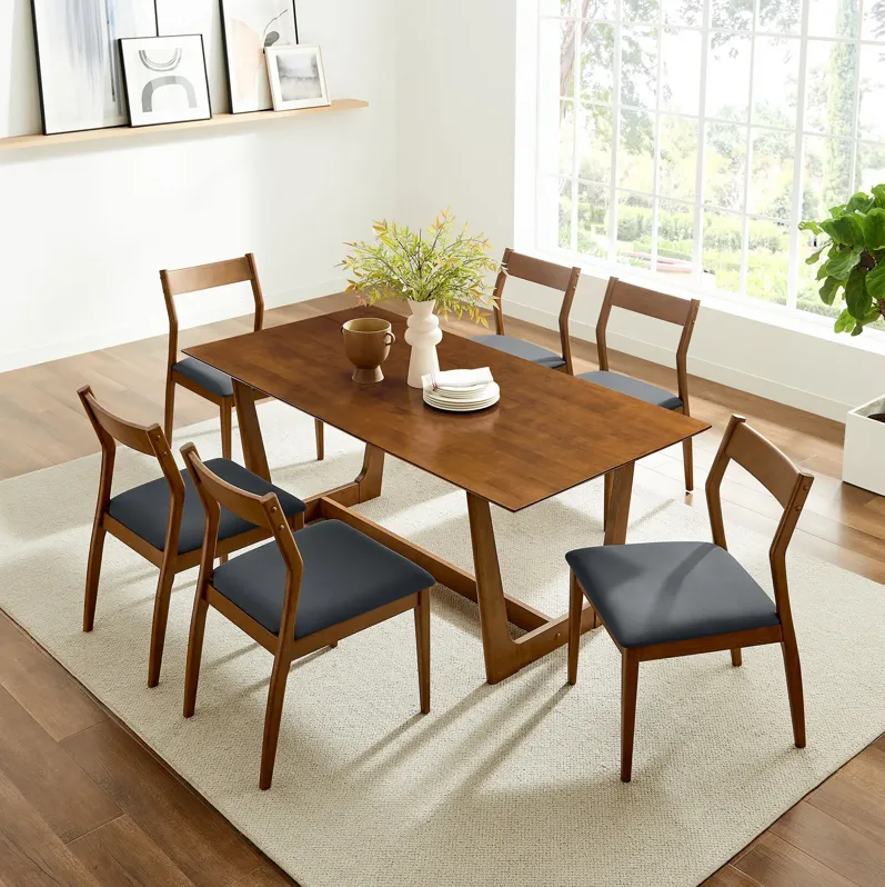 Solara 7-Piece Wood Dining Set by Modway