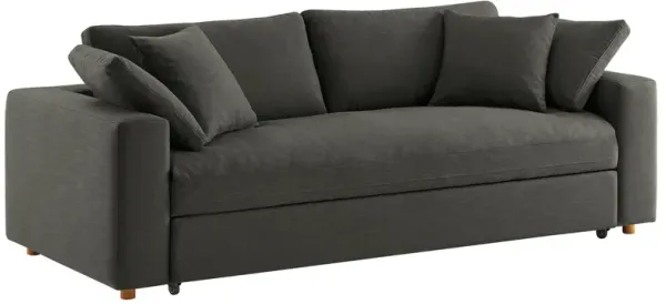 Commix Down Filled Overstuffed Sleeper Sofa by Modway Gray