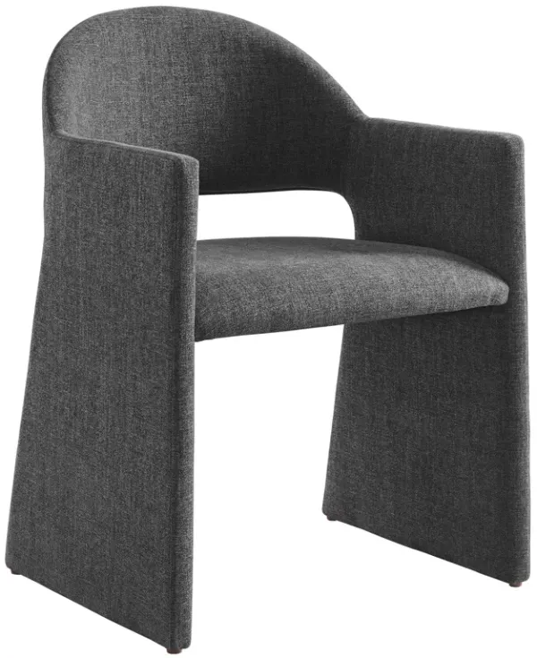 Talia Dining Armchair by Modway Charcoal