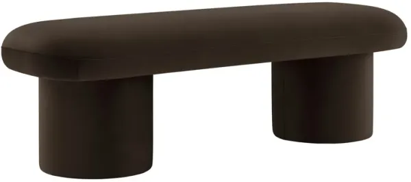 Orla Upholstered Bench by Modway Chocolate Brown