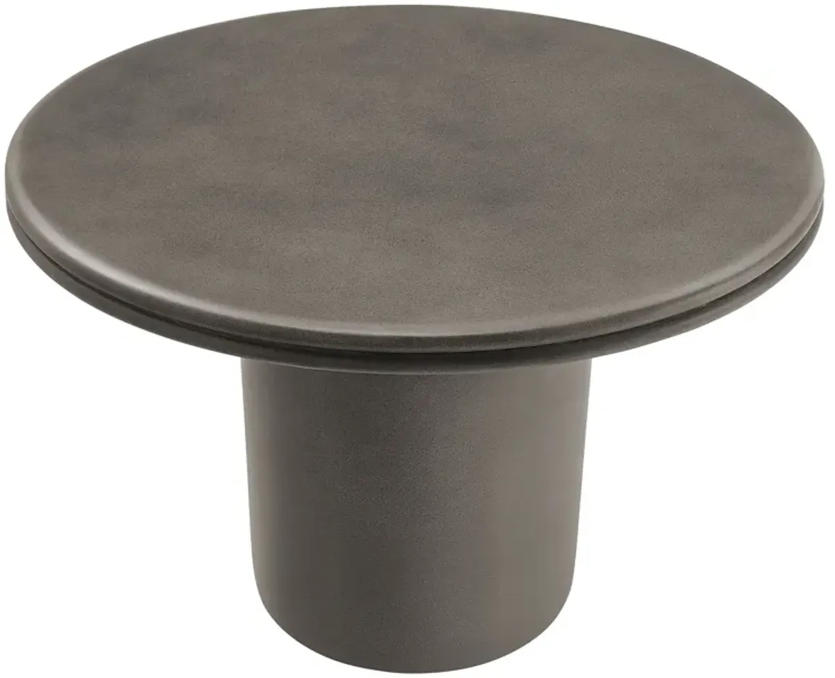 Brion 48" Indoor - Outdoor Patio Concrete Round Dining Table by Modway Gray