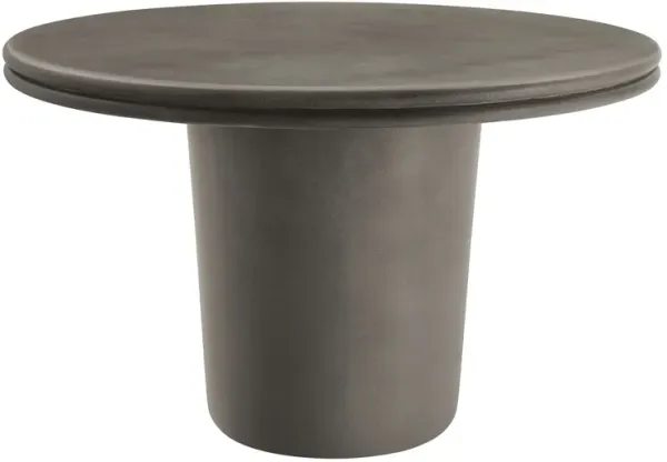 Brion 48" Indoor - Outdoor Patio Concrete Round Dining Table by Modway Gray
