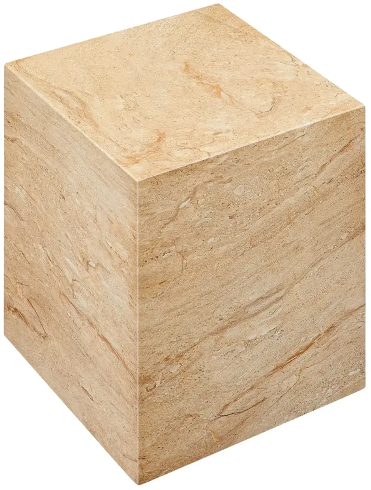 Jordana Square Plinth Indoor - Outdoor Patio Concrete Side Table by Modway