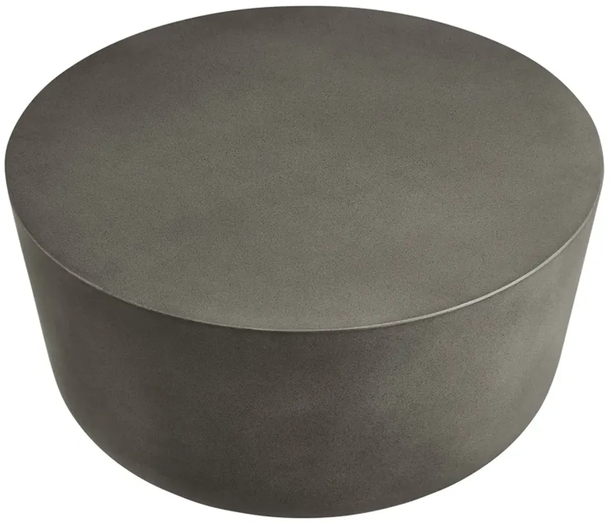 Brion Round Indoor - Outdoor Patio Concrete Coffee Table by Modway Gray