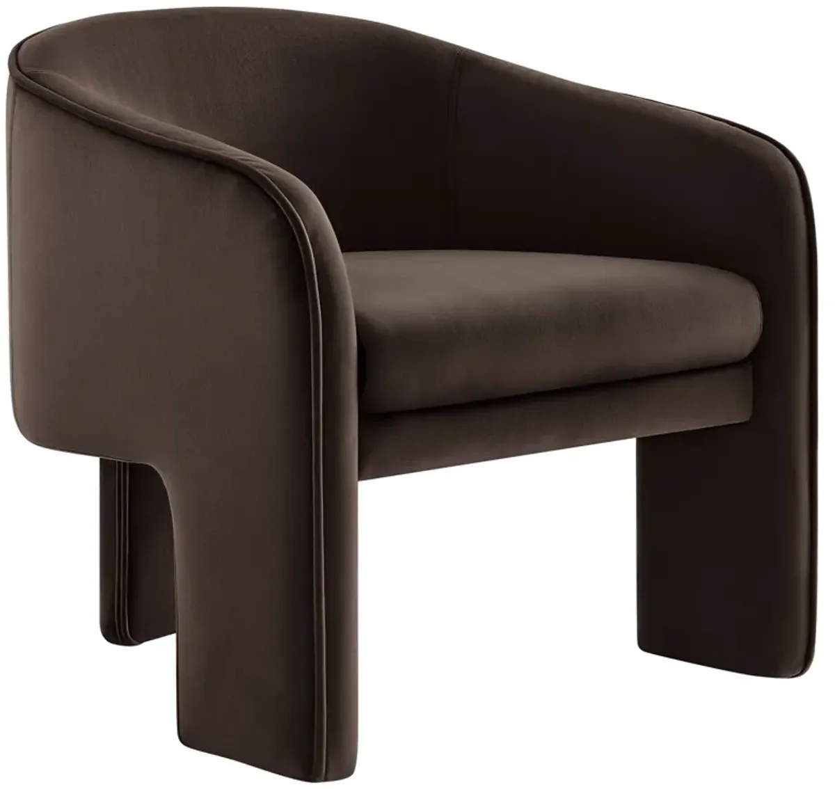 Greer Barrel Accent Chair by Modway Chocolate Brown
