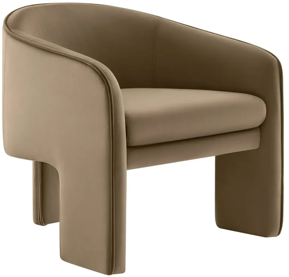 Greer Barrel Accent Chair by Modway Taupe