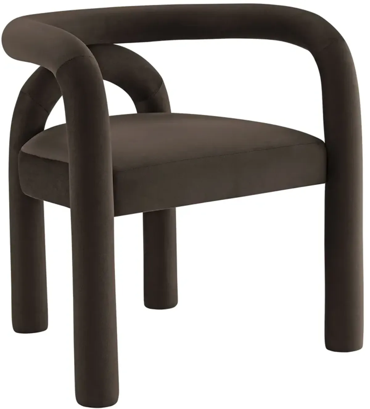 Astrid Performance Velvet Dining Chair by Modway Cocoa