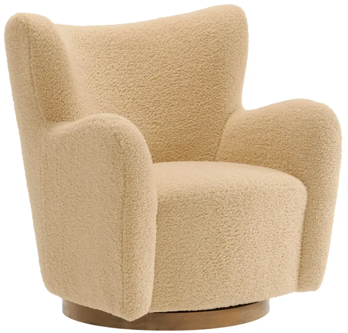 Montrose Wingback Sherpa Swivel Accent Chair by Modway