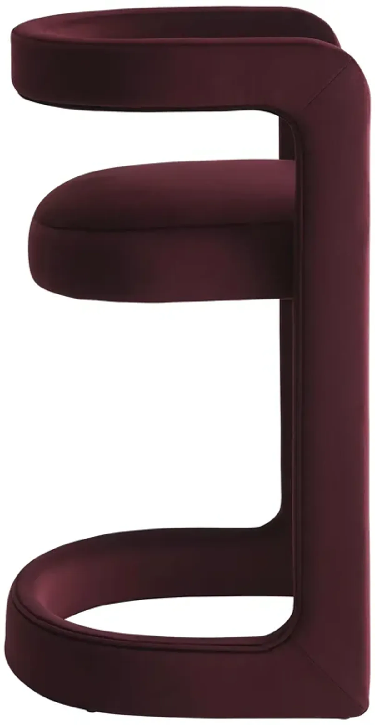 Winslow Performance Velvet Counter Stool by Modway Mulberry