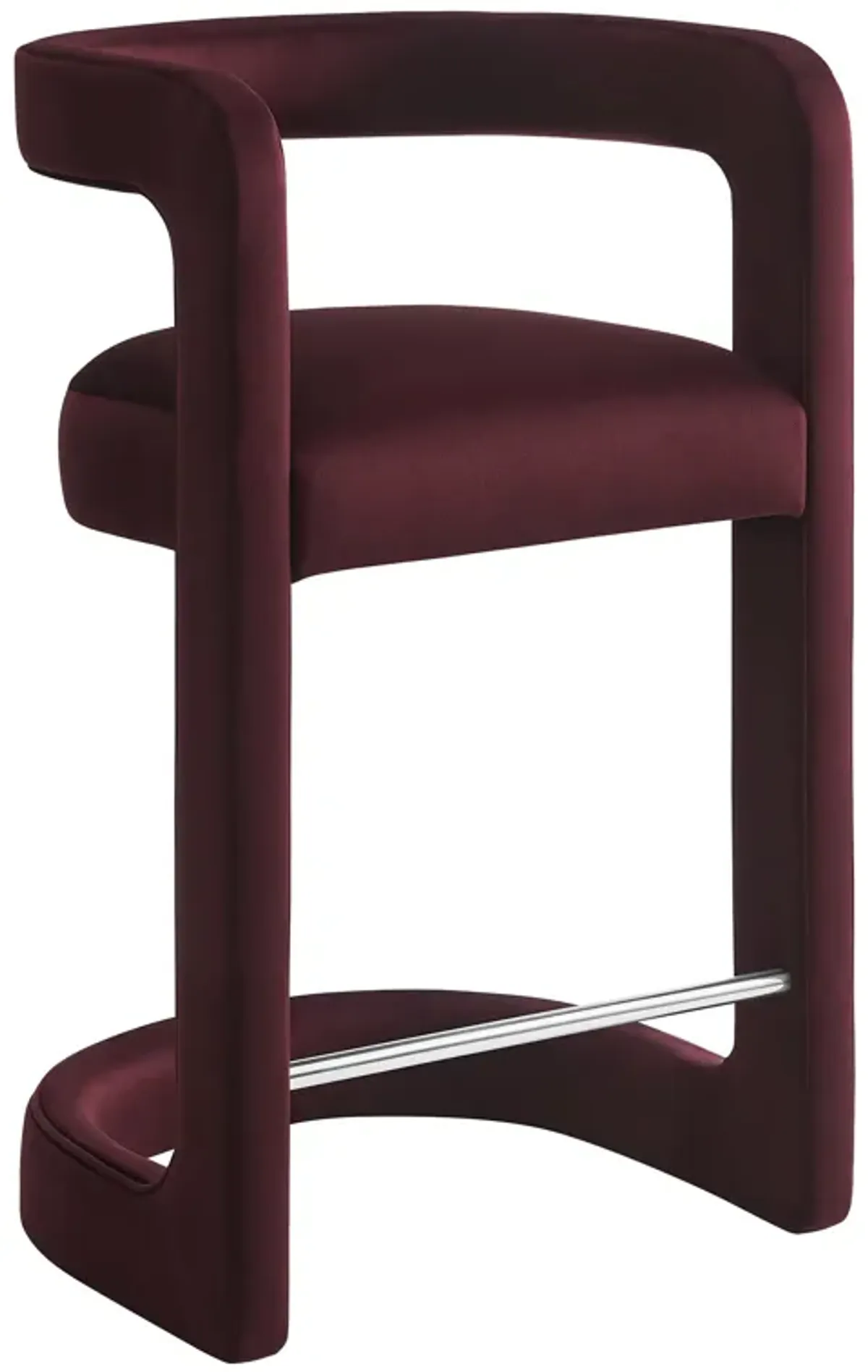 Winslow Performance Velvet Counter Stool by Modway Mulberry