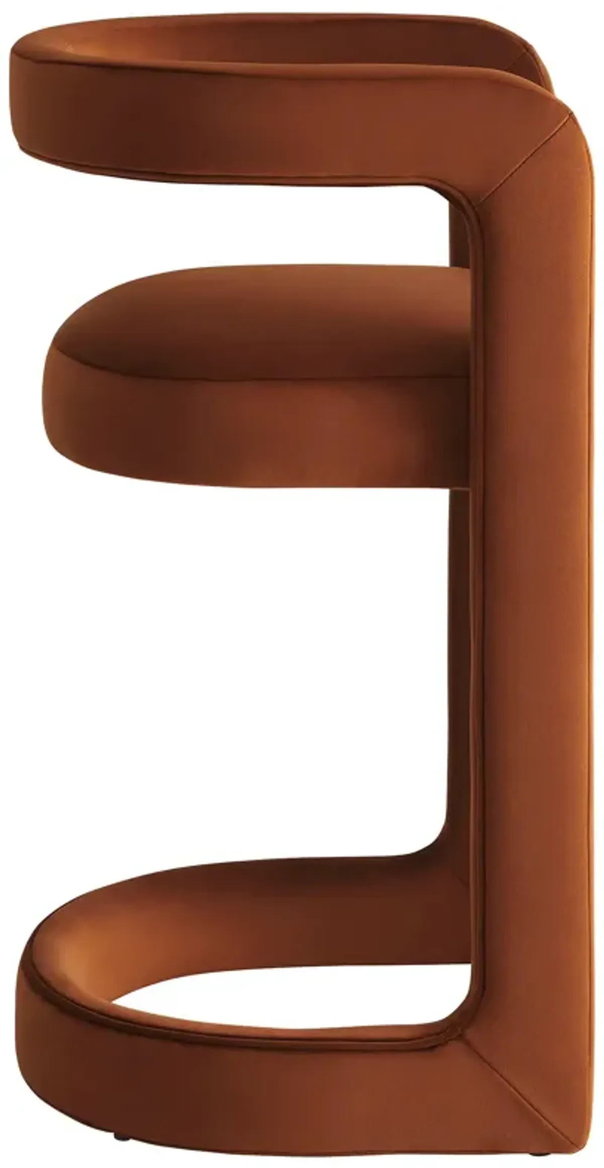 Winslow Performance Velvet Counter Stool by Modway Rust