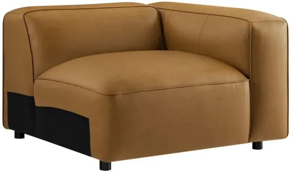 Auren Upholstered Vegan Leather Modular Right Armchair by Modway Camel