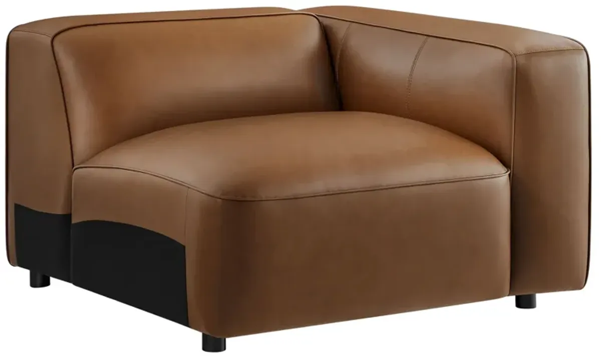 Auren Upholstered Vegan Leather Modular Right Armchair by Modway Coffee