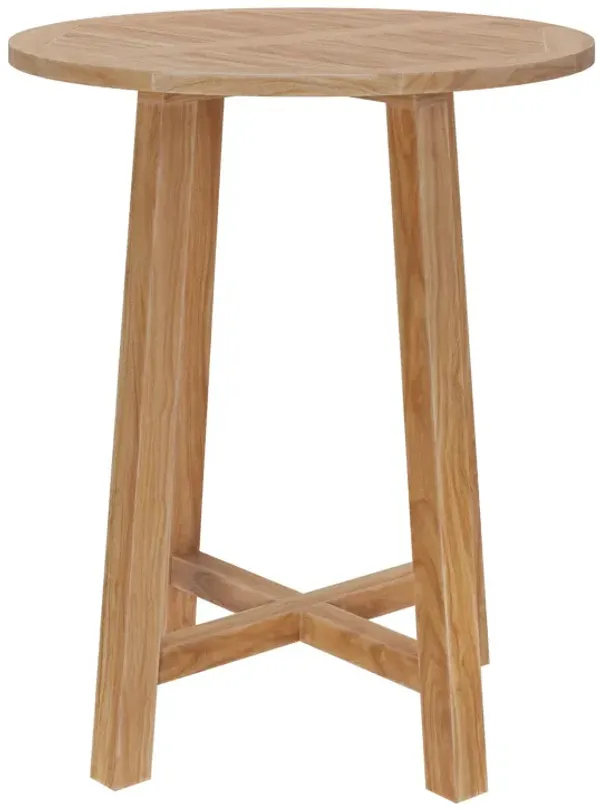 Wellspring 36" Outdoor Patio Teak Wood Bar Table by Modway