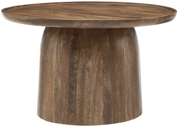 Holloway 30" Round Wood Coffee Table by Modway Walnut