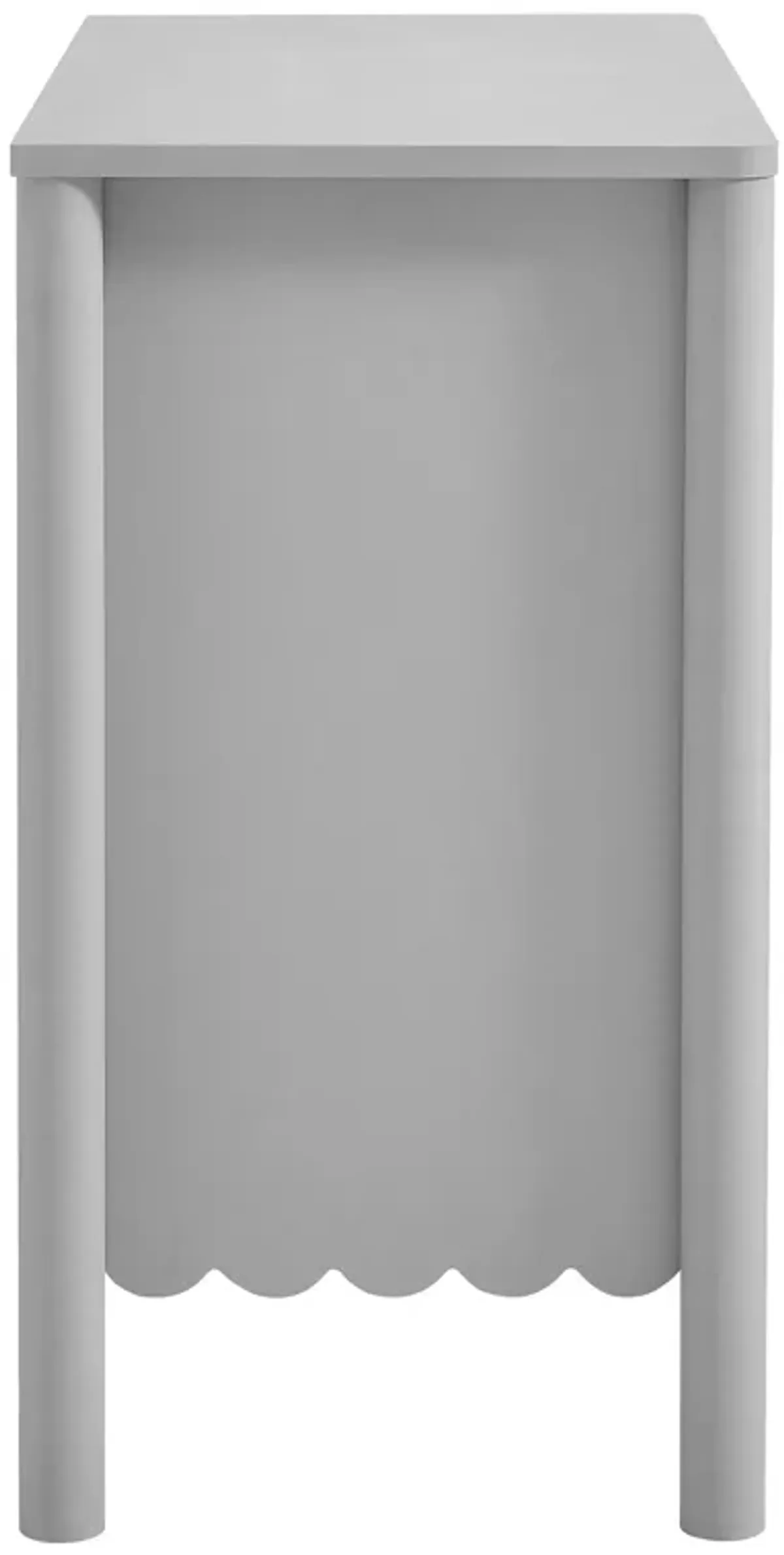 Emmeline 35" 2-Door Scalloped Sideboard Cabinet by Modway Light Gray