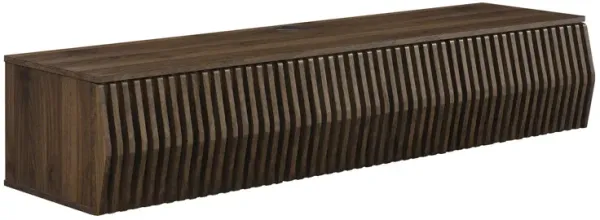 Vaughn 64" Wall Mount TV Stand by Modway Walnut