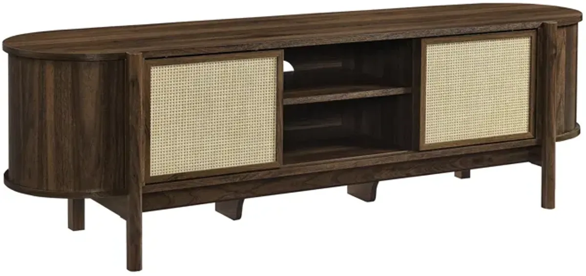 Reid 61" TV Stand by Modway Walnut