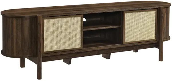 Reid 61" TV Stand by Modway Walnut