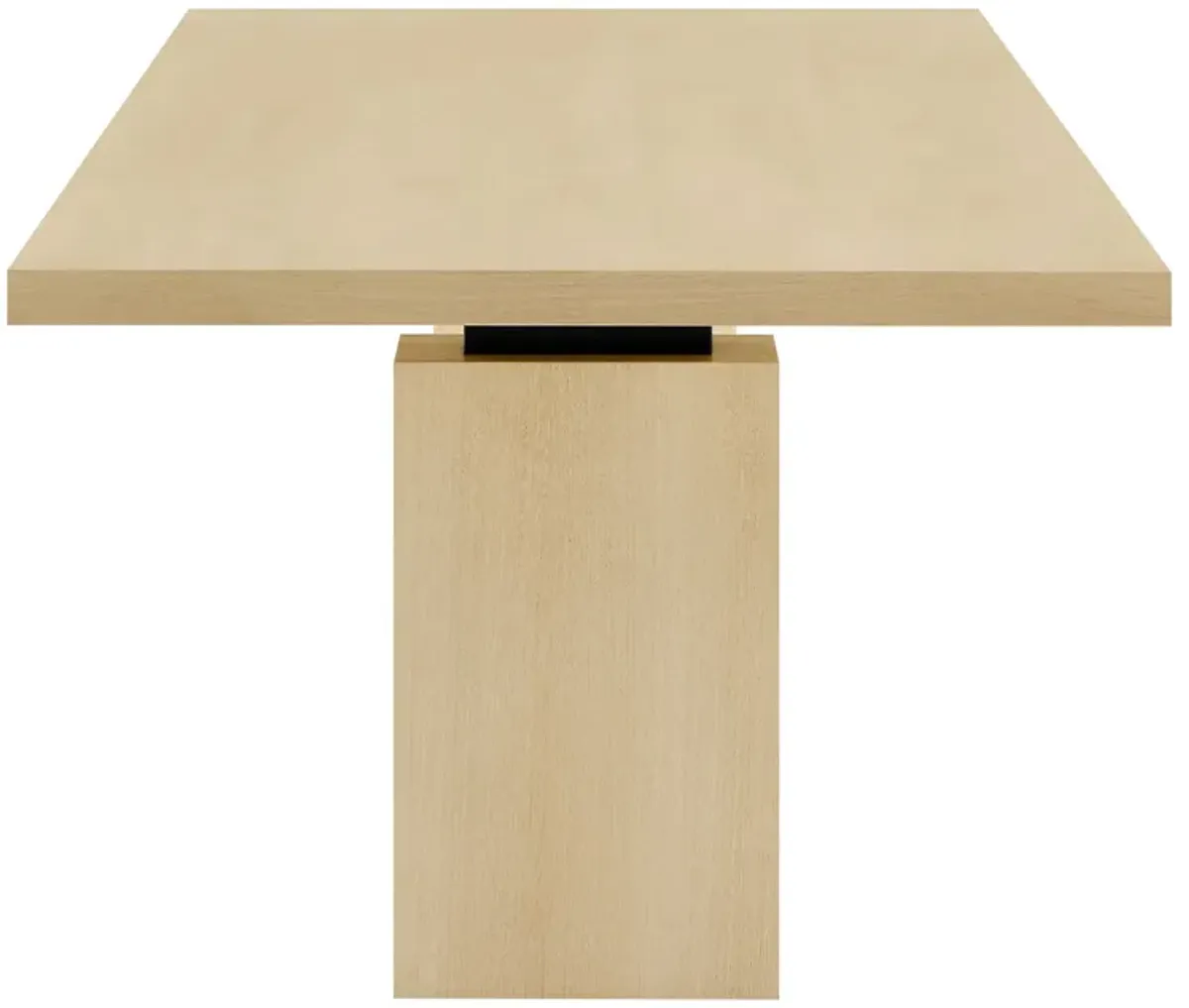 Piston 82" Rectangular Wood Dining Table by Modway Natural