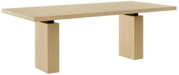 Piston 82" Rectangular Wood Dining Table by Modway Natural