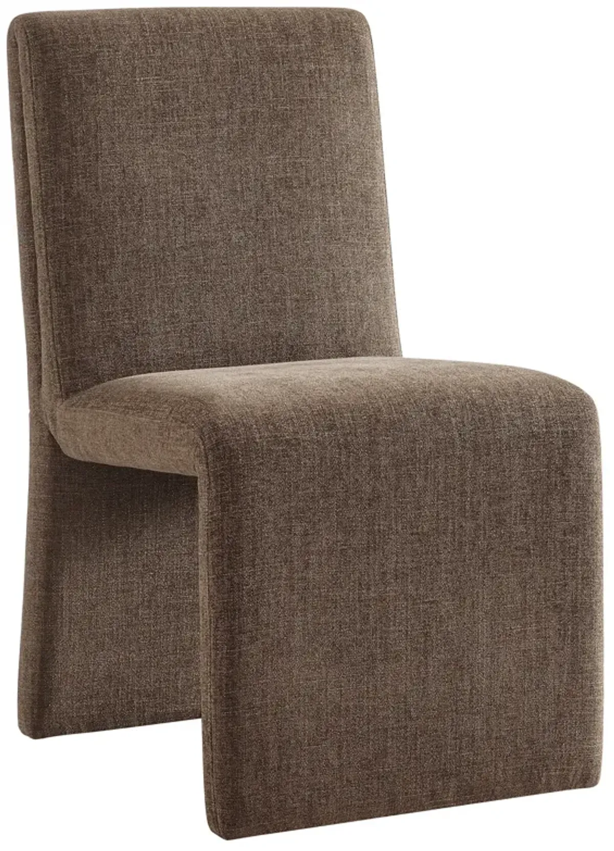 Emory Fabric Upholstered Dining Side Chair by Modway Mocha