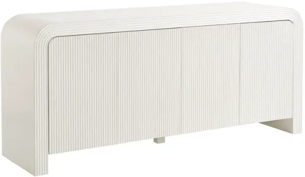 Waterflute 70" Fluted Sideboard Cabinet by Modway White Matte