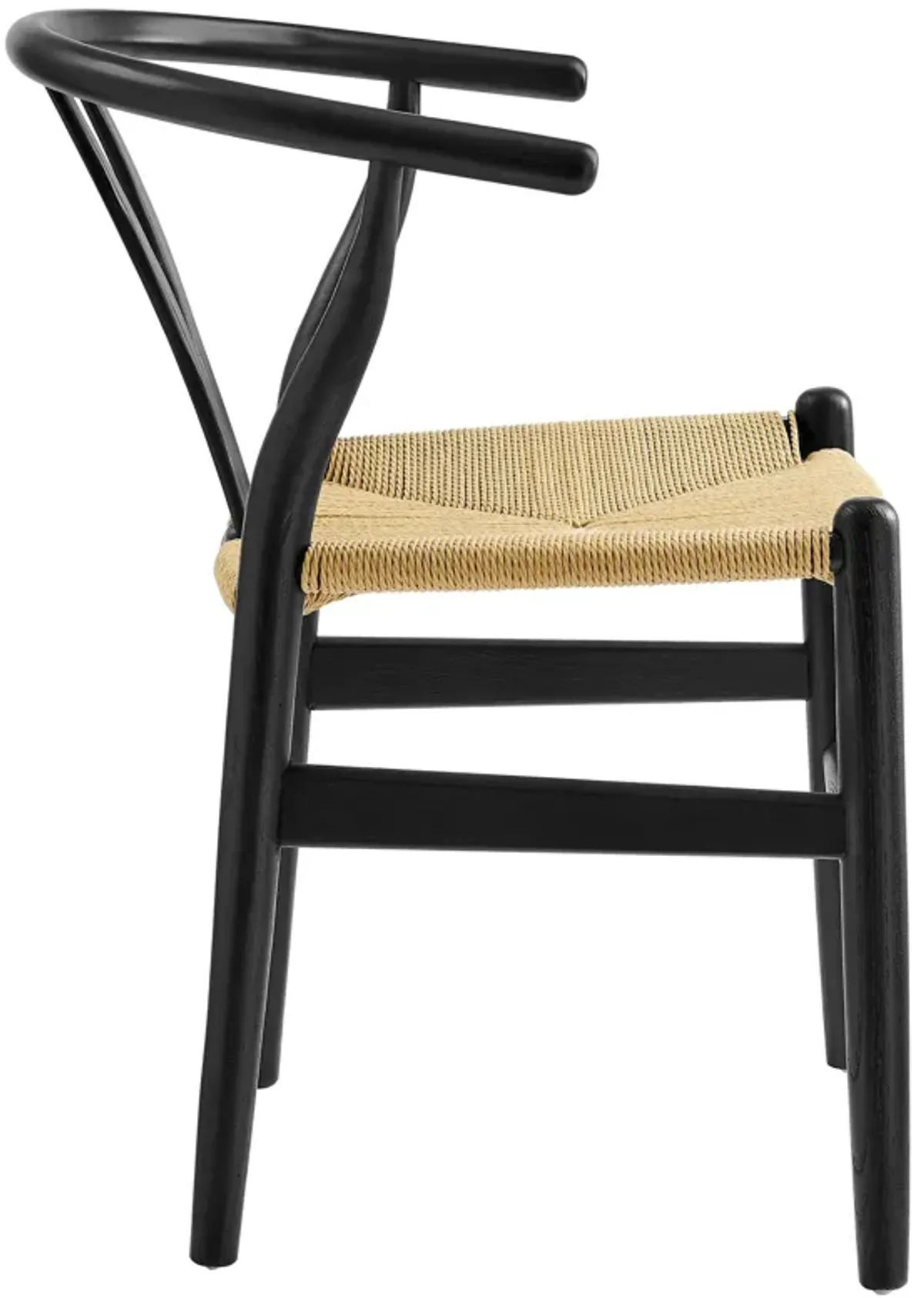 Amish 29" Wood Dining Chair by Modway Black