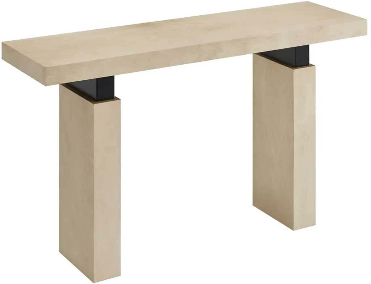 Piston 52" Rectangular Wood Console Table by Modway Natural