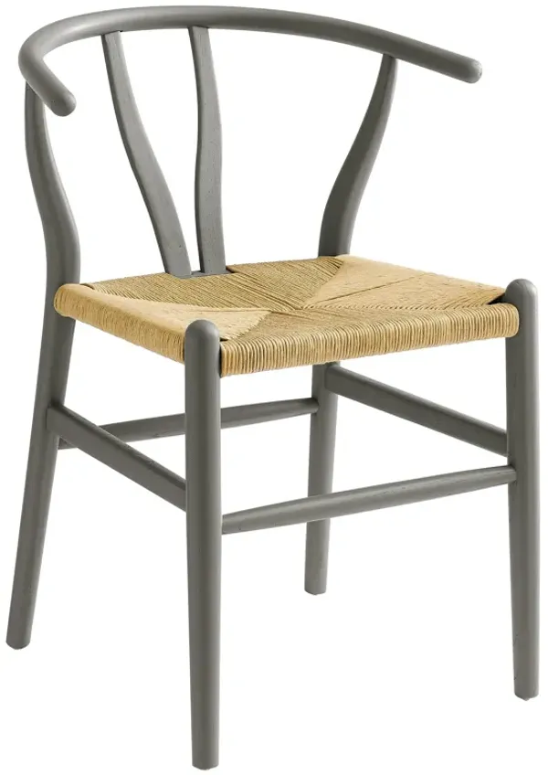 Amish 32" Wood Dining Accent Chair by Modway Light Gray