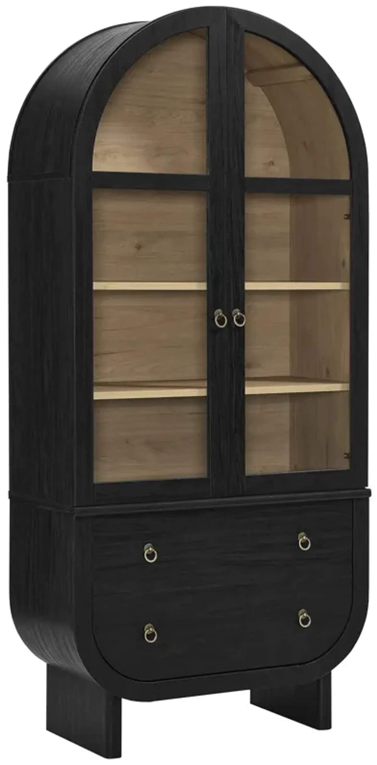 Nyx Arched Display Cabinet by Modway Black