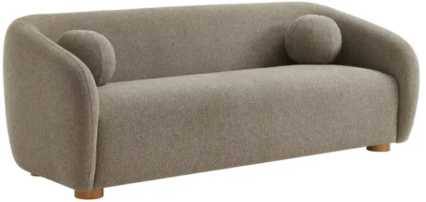 Holland 85" Chenille Fabric Sofa by Modway Taupe