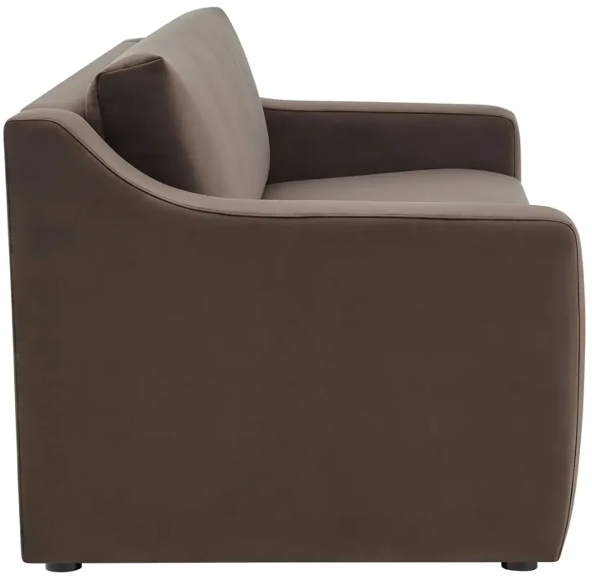 Liora Performance Velvet Sofa by Modway Chocolate Brown