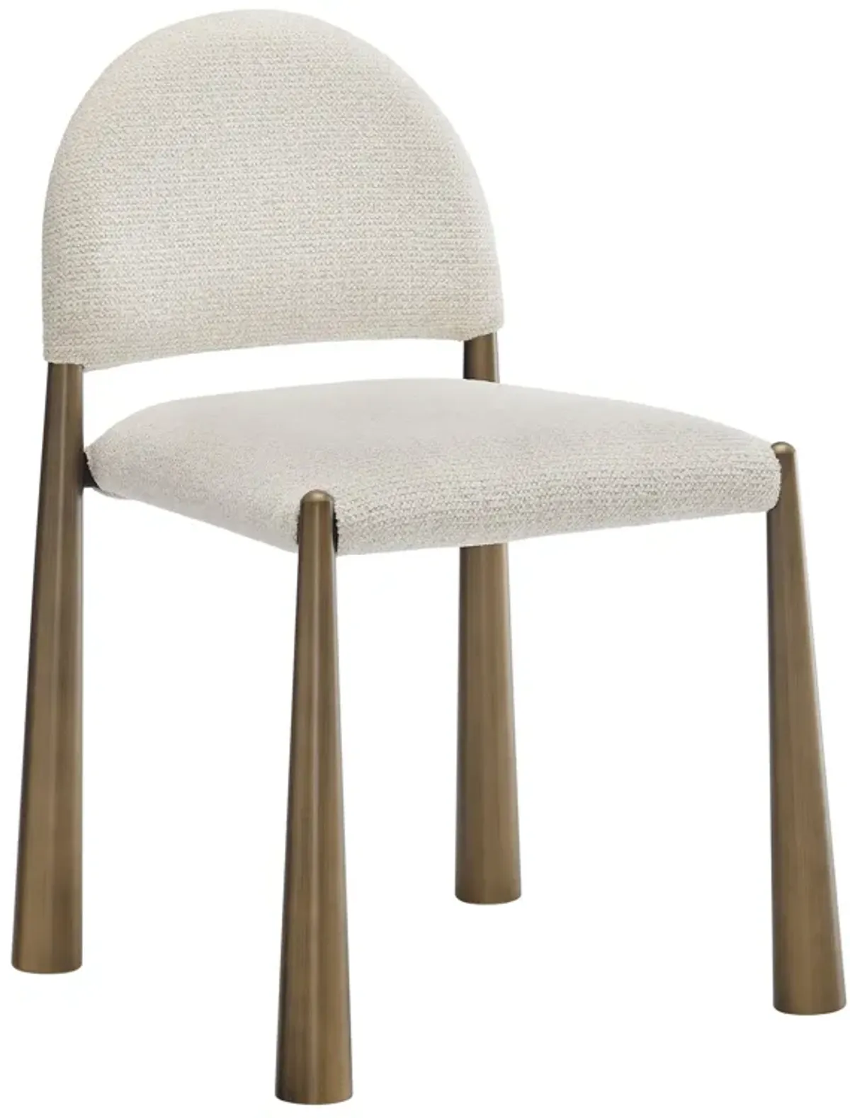 Hayley Upholstered Fabric Dining Side Chair by Modway Black Camel