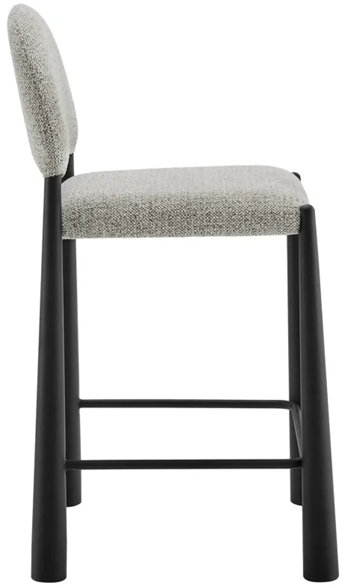 Hayley Upholstered Fabric Counter Stool by Modway Black Camel