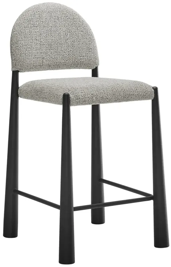 Hayley Upholstered Fabric Counter Stool by Modway Black Camel