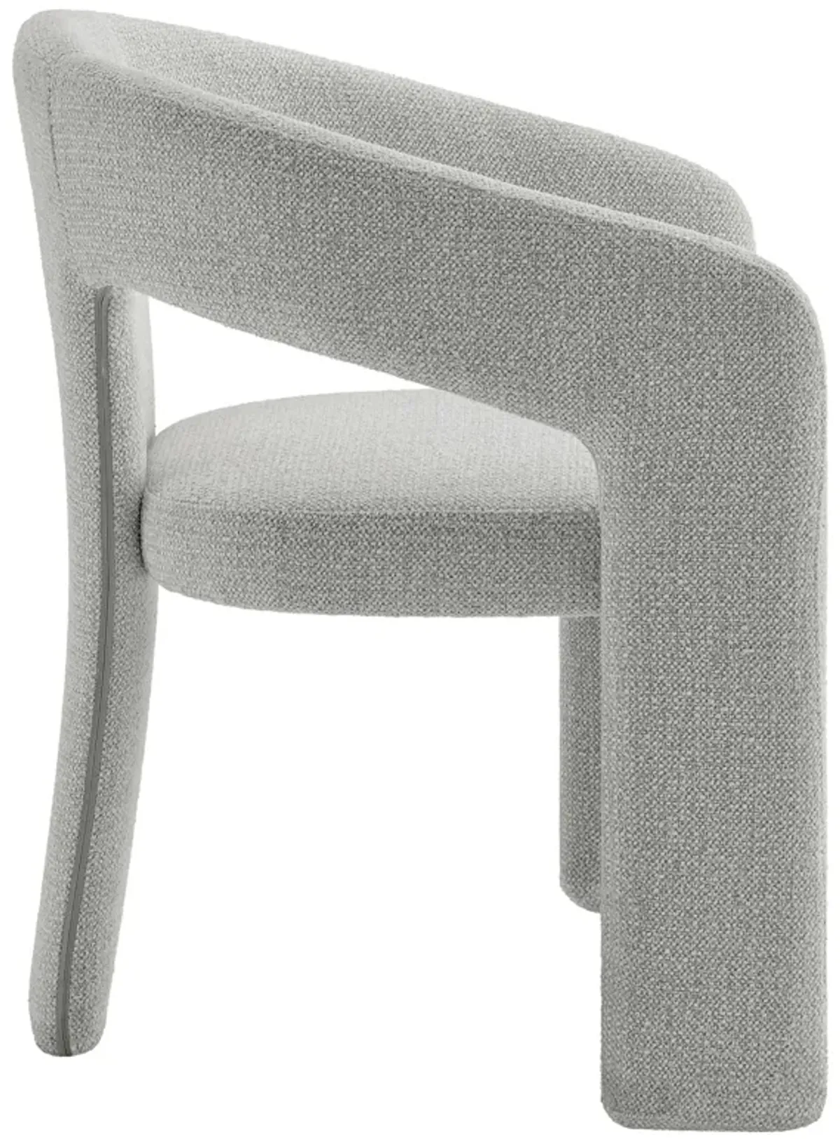 Oslo Barrel Fabric Upholstered Dining Accent Chair by Modway Dove Gray