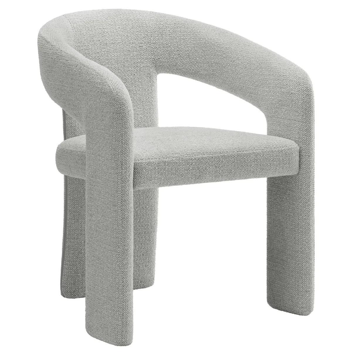 Oslo Barrel Fabric Upholstered Dining Accent Chair by Modway Dove Gray