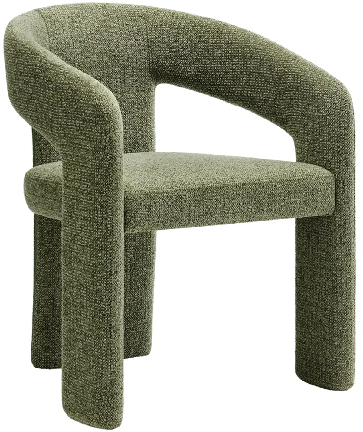 Oslo Barrel Fabric Upholstered Dining Accent Chair by Modway Leaf